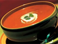 Carrot and coriander soup