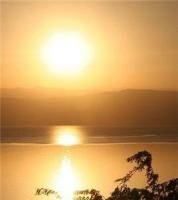 Dead Sea at sunset 