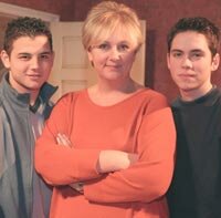 Coronation Street's Eileen, Jason and Todd Grimshaw