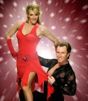 Strictly Come Dancing's Gabby Logan and James Jordan
